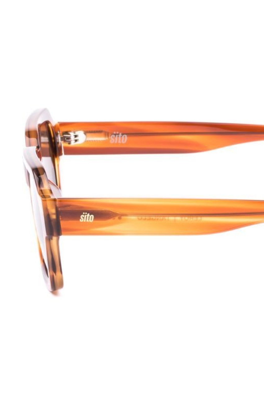Sito Sunglasses 'Leroy' - Tangelo/Coffee