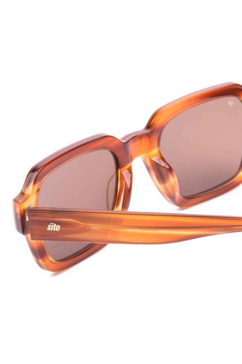 Sito Sunglasses 'Leroy' - Tangelo/Coffee