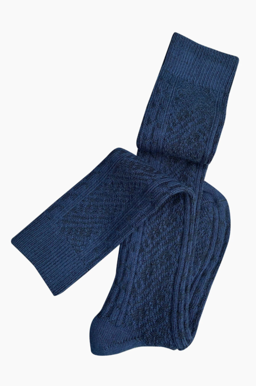 Vintage Merino Socks - Blue