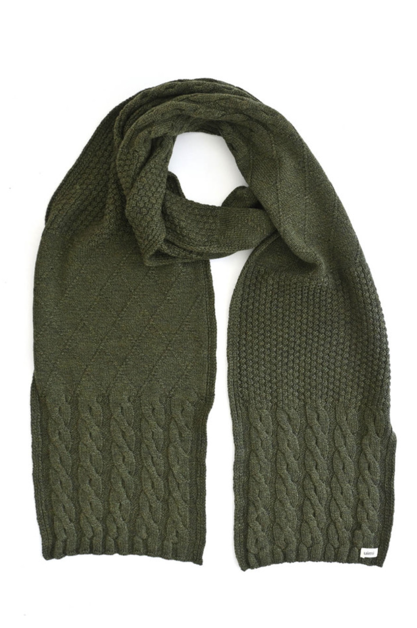 Frida Patchwork Wool Scarf