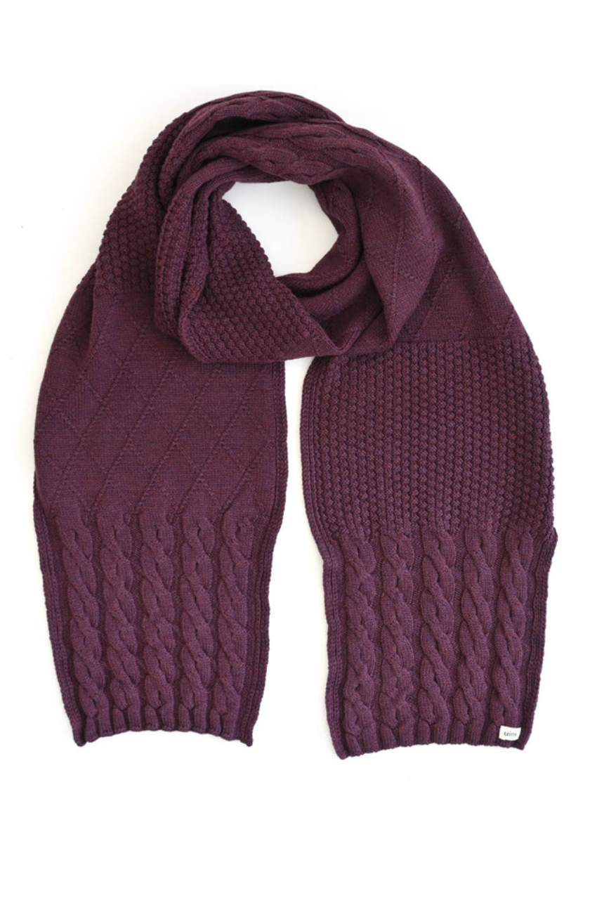 Frida Patchwork Wool Scarf