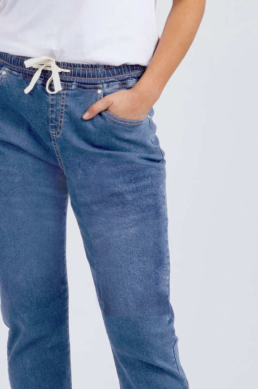Foxwood Juliette Jogger Jean - Vintage Blue