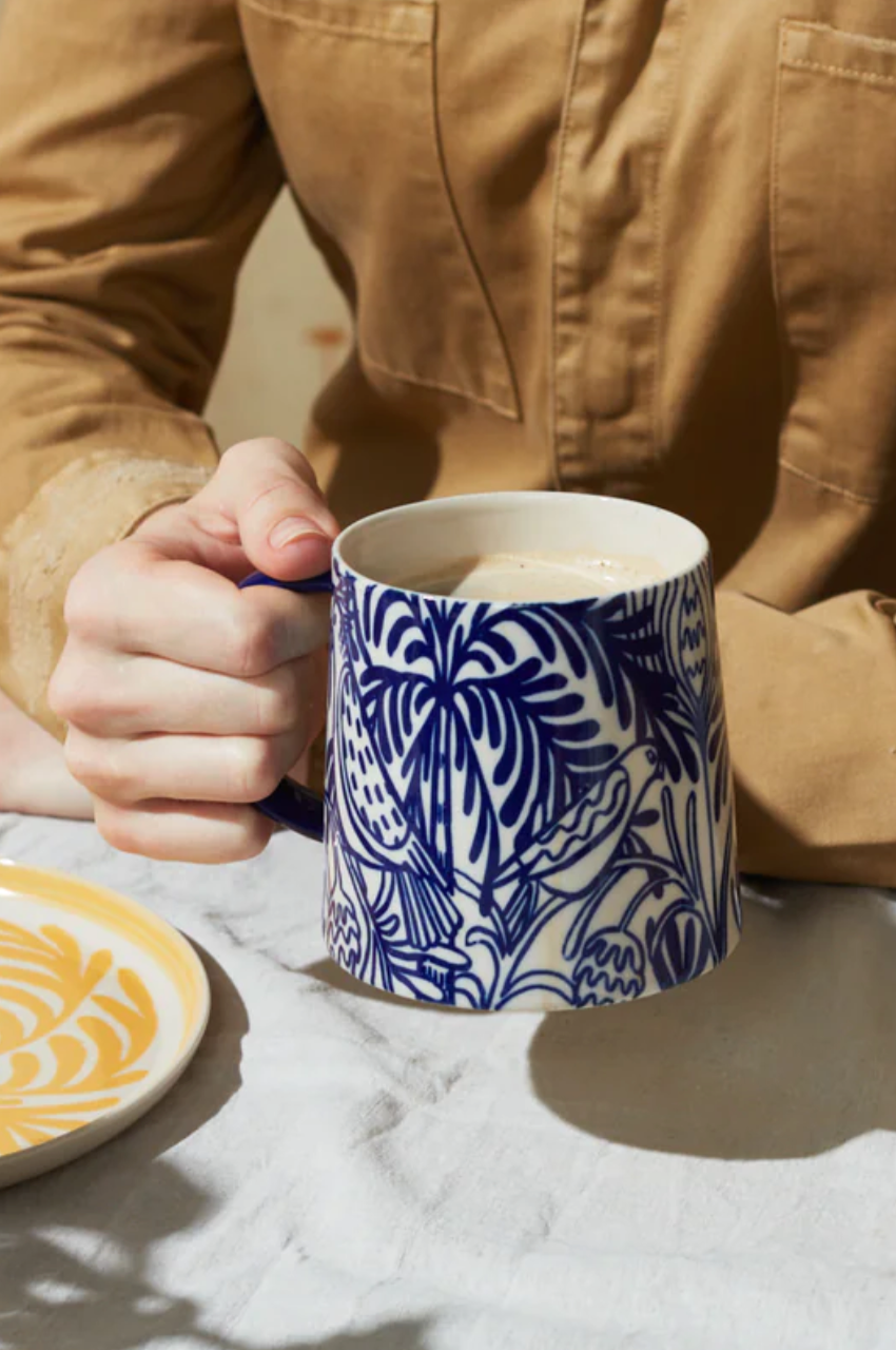 Del Sol Bird Mug - Navy