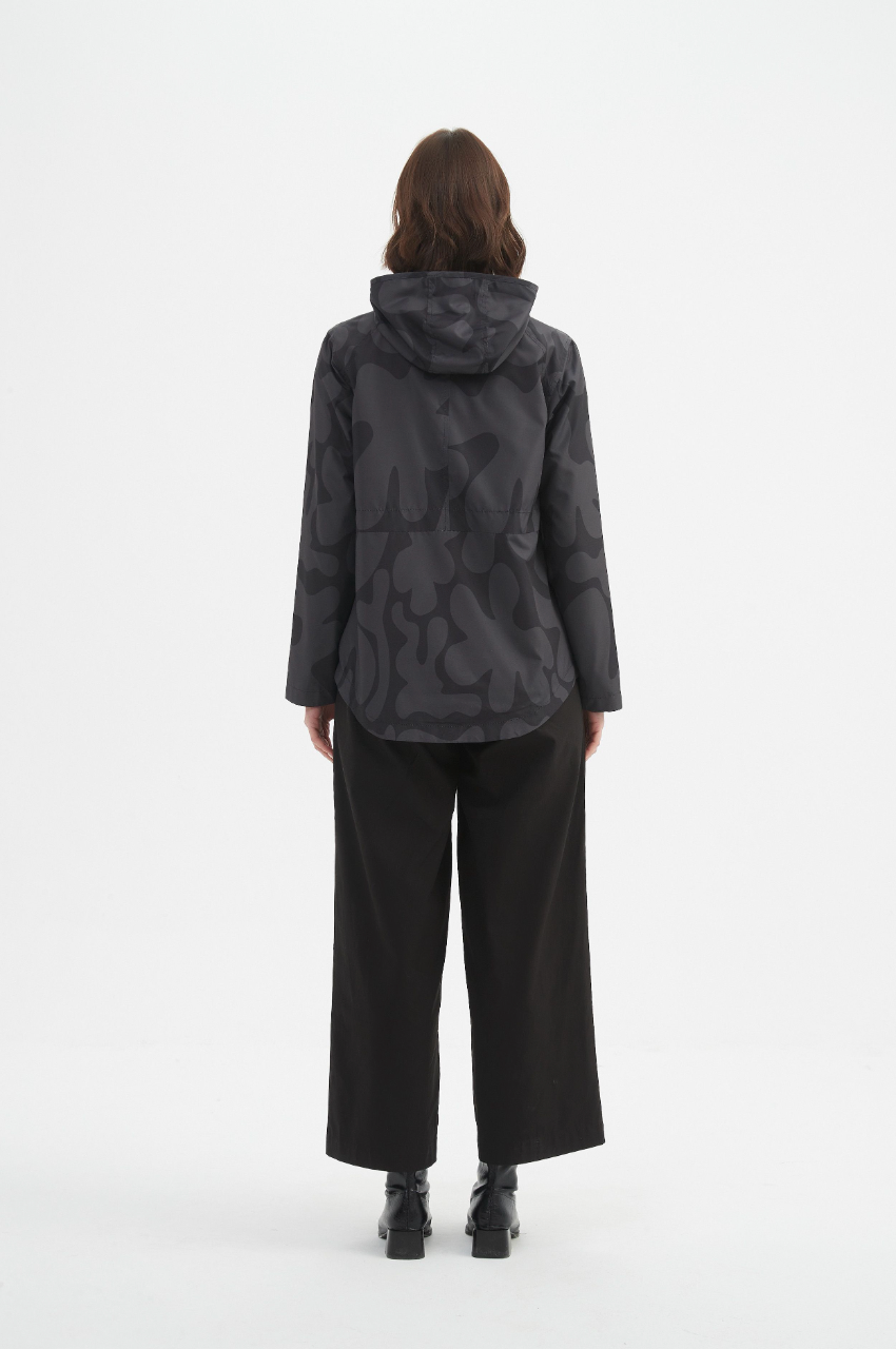 Reversible Print Windbreaker - Char/Blk Blot Print