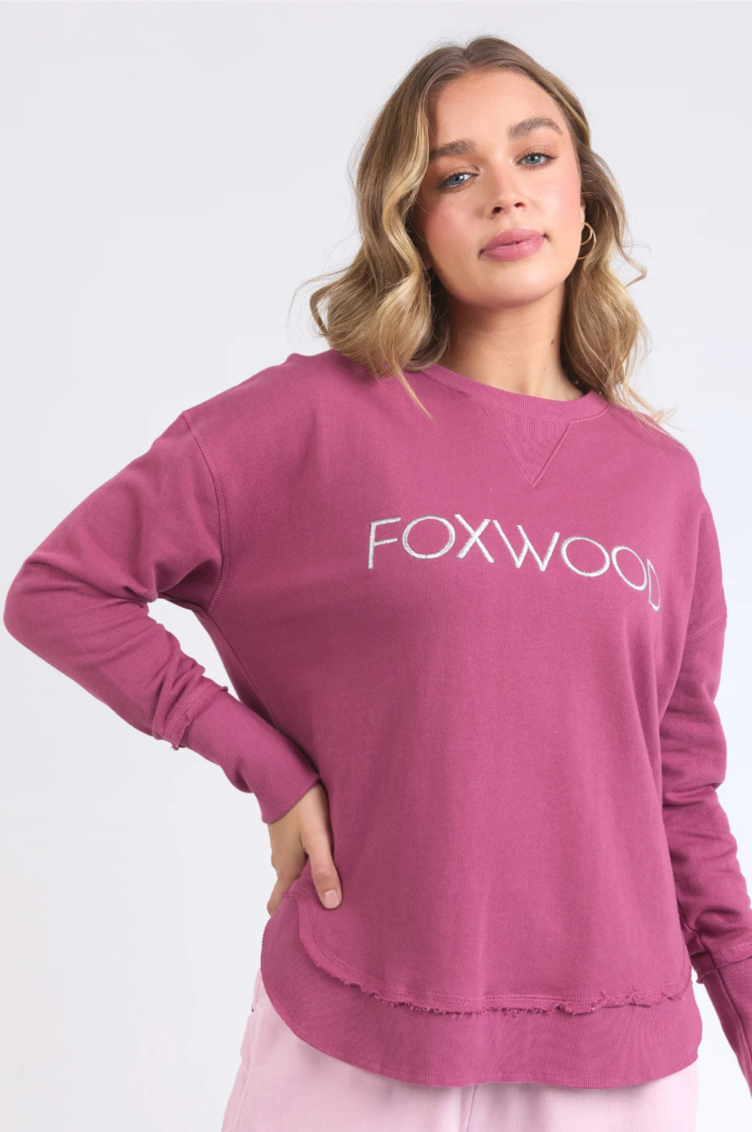 Foxwood Simplified Metallic Crew - Port/Silver