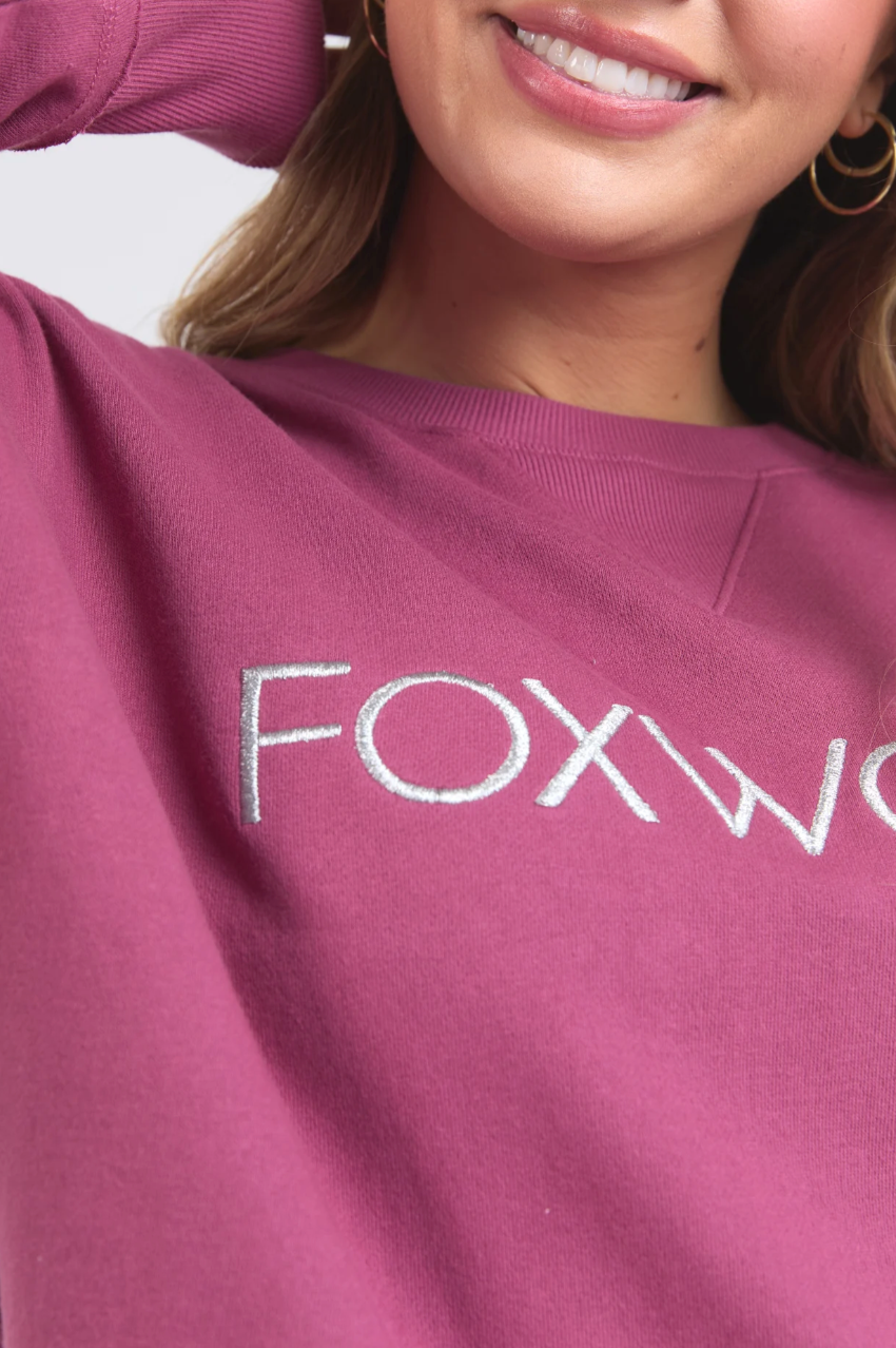Foxwood Simplified Metallic Crew - Port/Silver