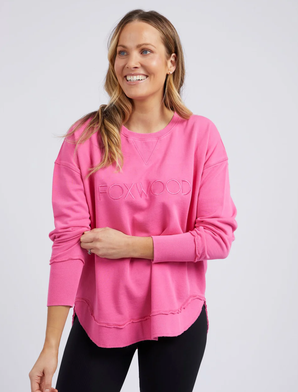 Foxwood Simplified Crew - Bright Pink