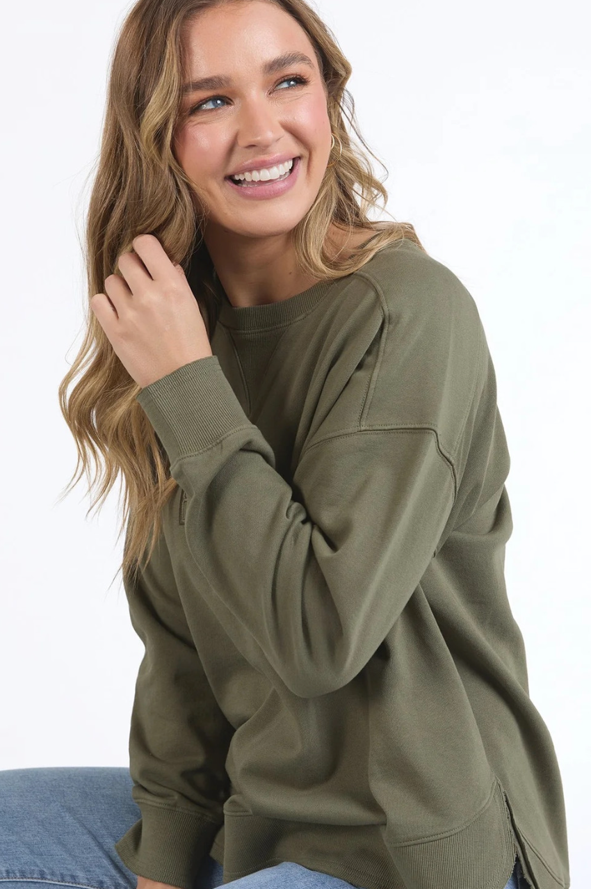 Elm Established Crew - Khaki