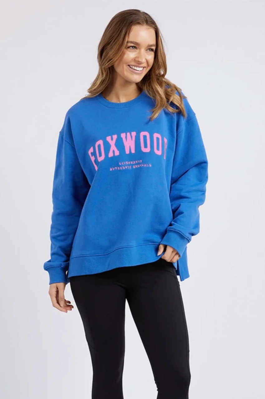 Foxwood Interval Crew - Cobalt/Neon