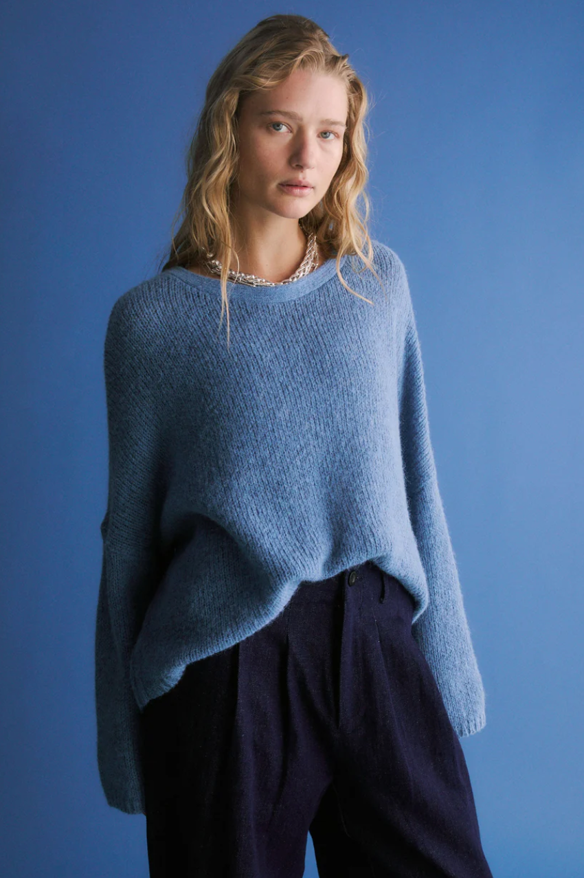 Elk Agna Sweater - Chambray