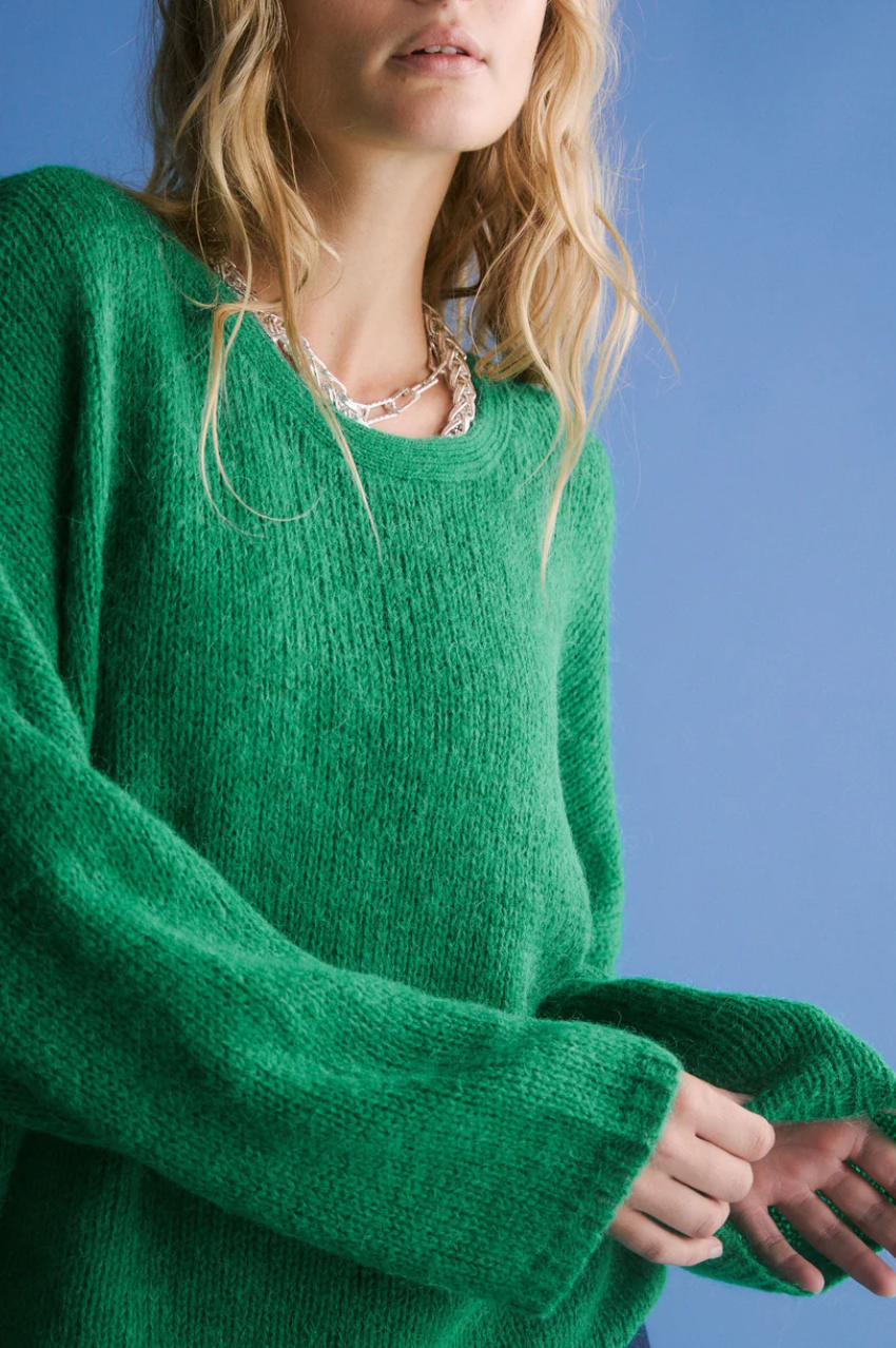 Elk Agna Sweater - Milan Green