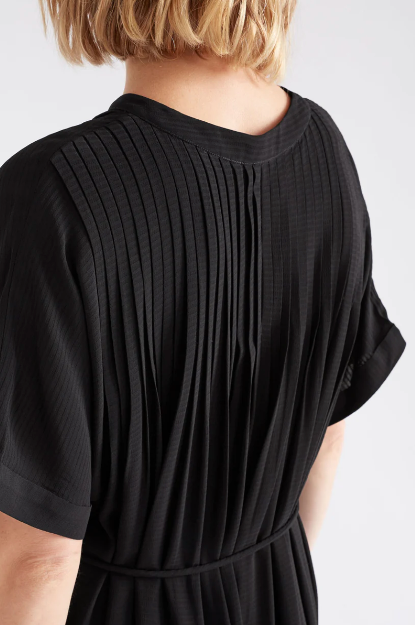 Omia Shirt Dress - Black