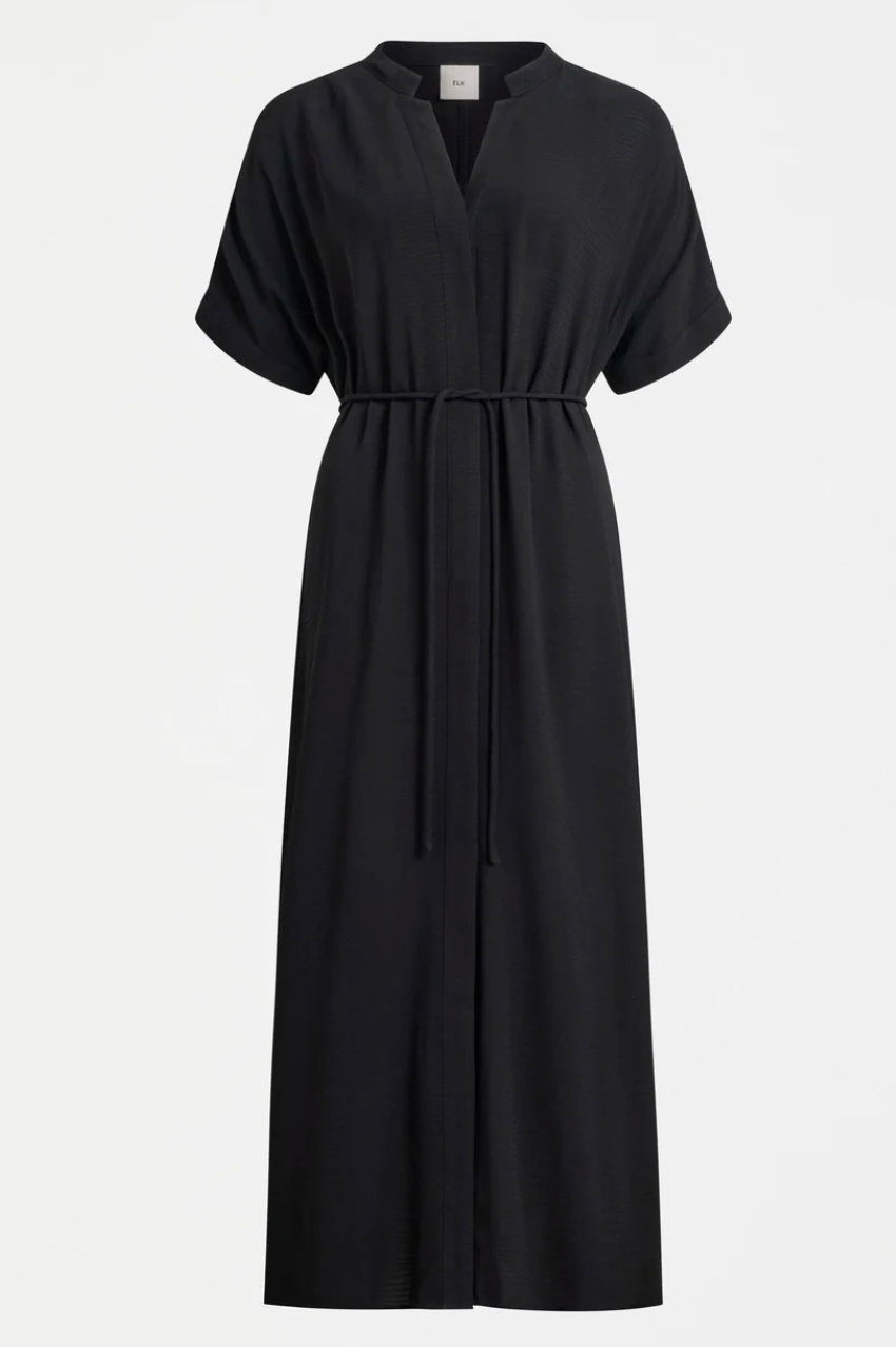 Omia Shirt Dress - Black