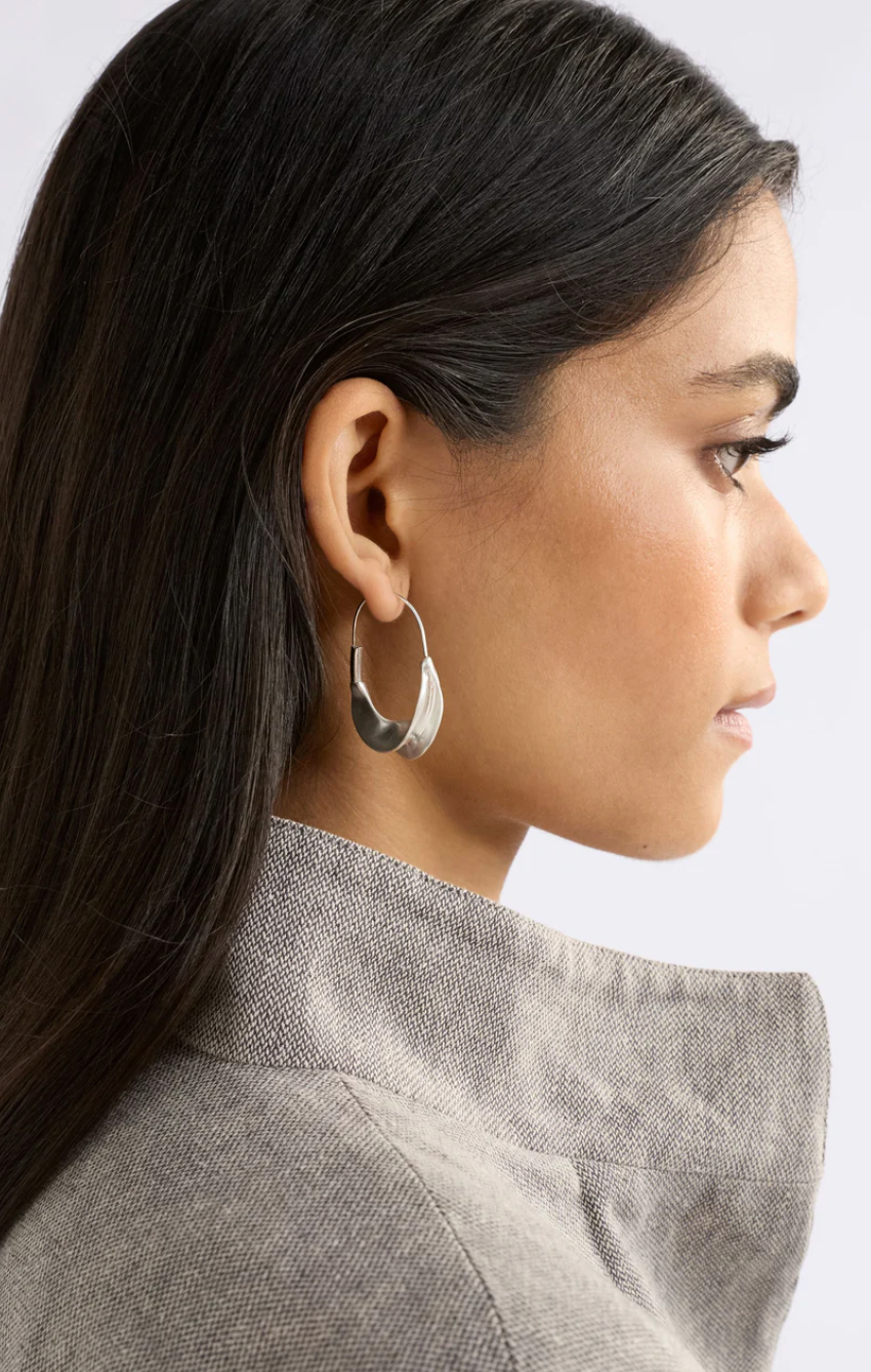 Elk Siita Hoop Earring - Silver