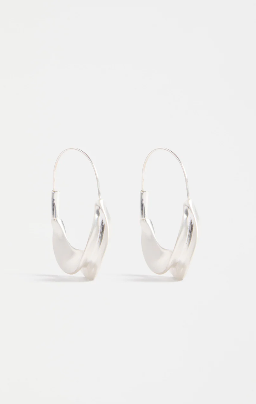 Elk Siita Hoop Earring - Silver