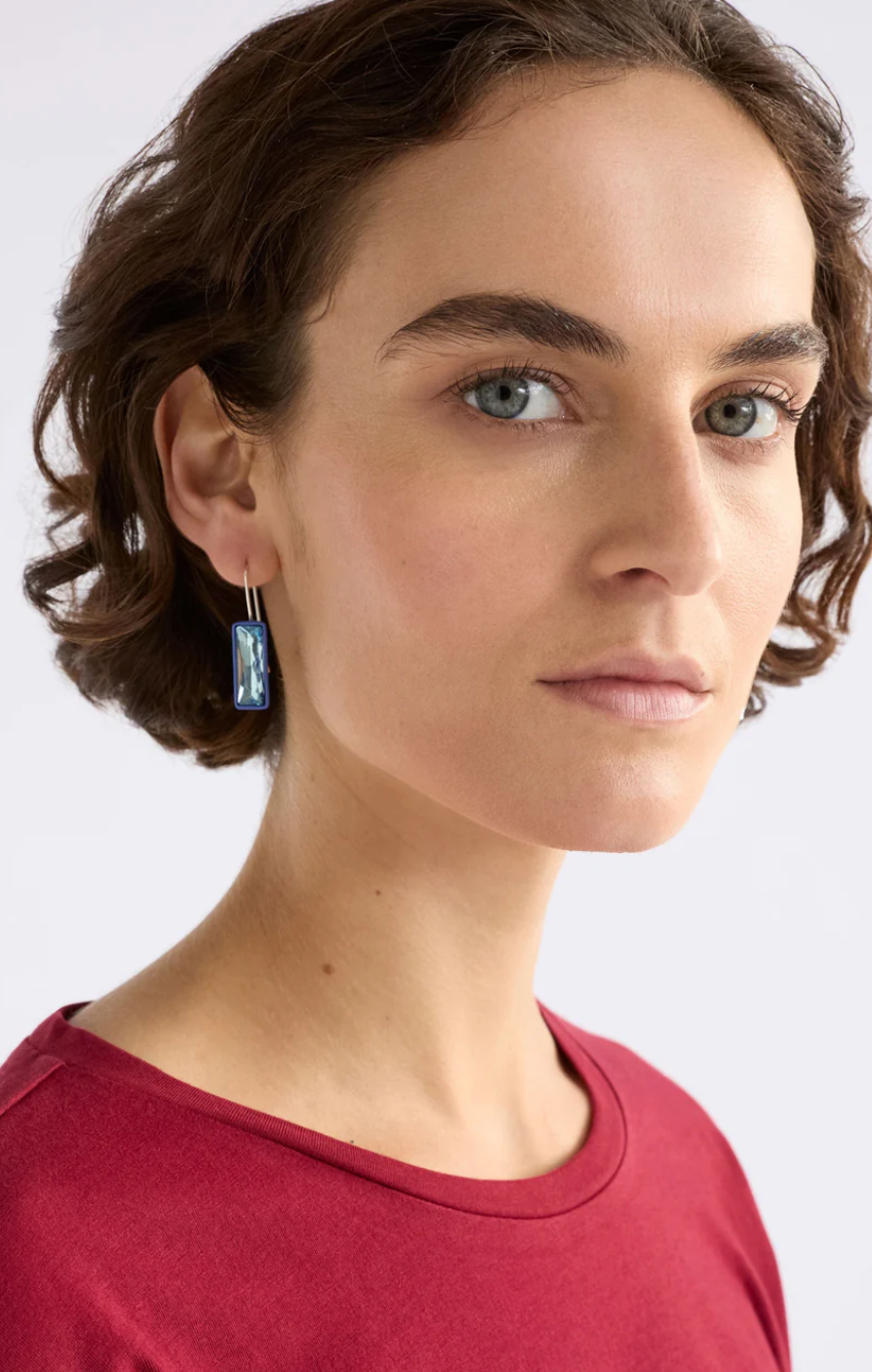 Elk Jule Small Hook Earring - Blue Mist