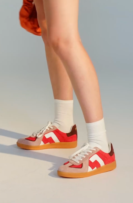 Pace Sneaker - Red Retro Blossom