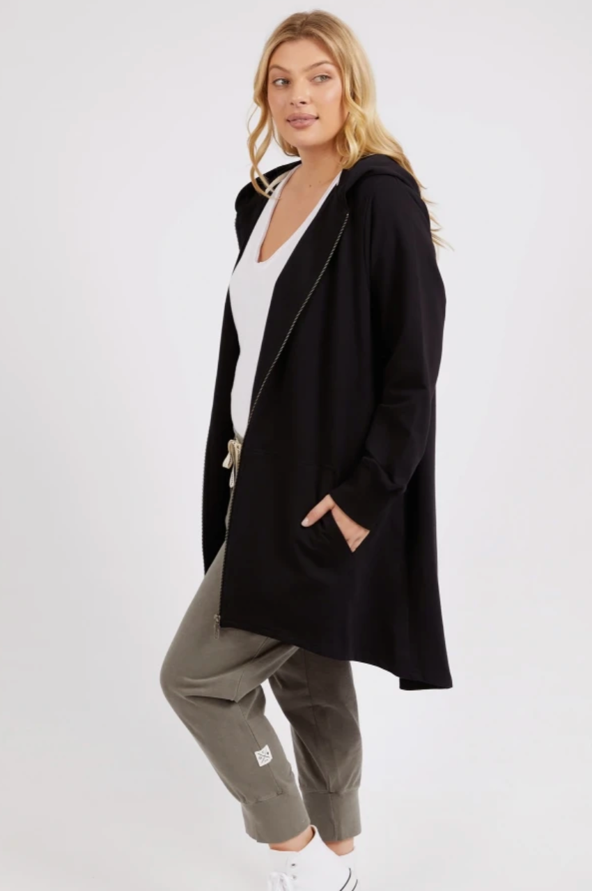 Elm Mara Zip Hoodie - Black