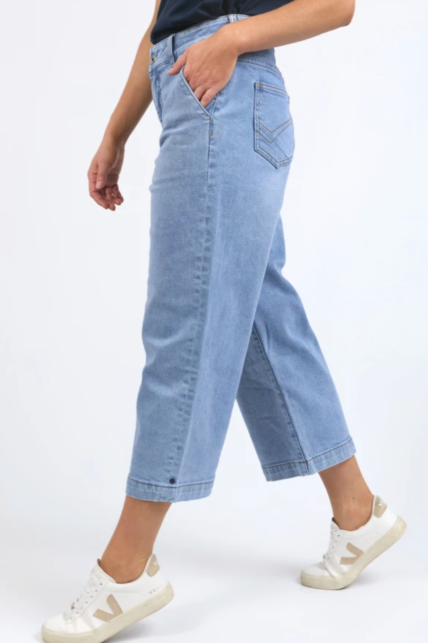 Elm Sidney Cropped Wide Leg Jean