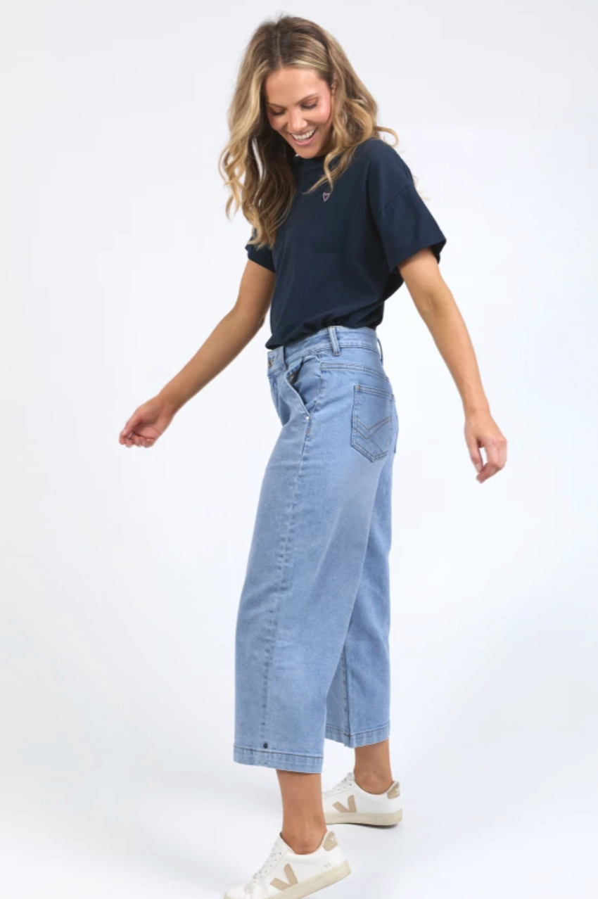 Elm Sidney Cropped Wide Leg Jean