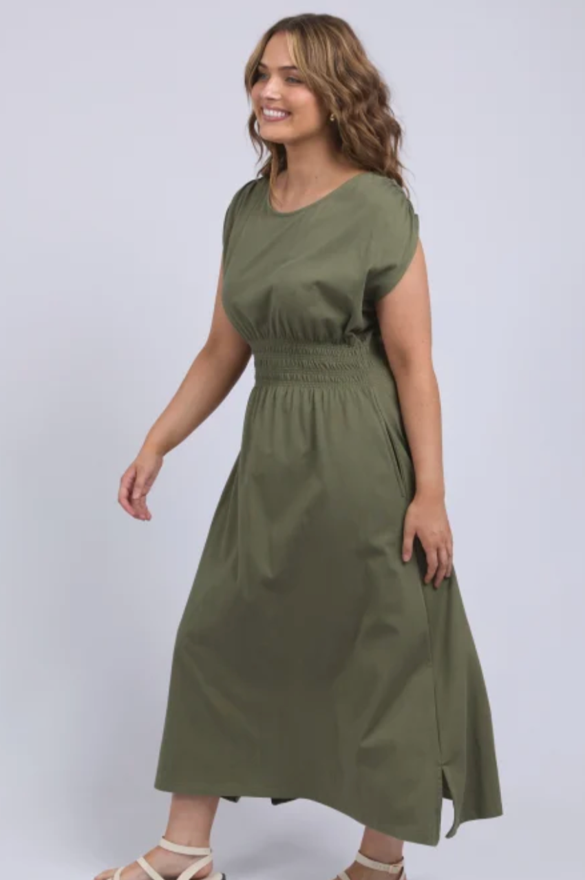 Elm Nelle Midi Dress - Clover