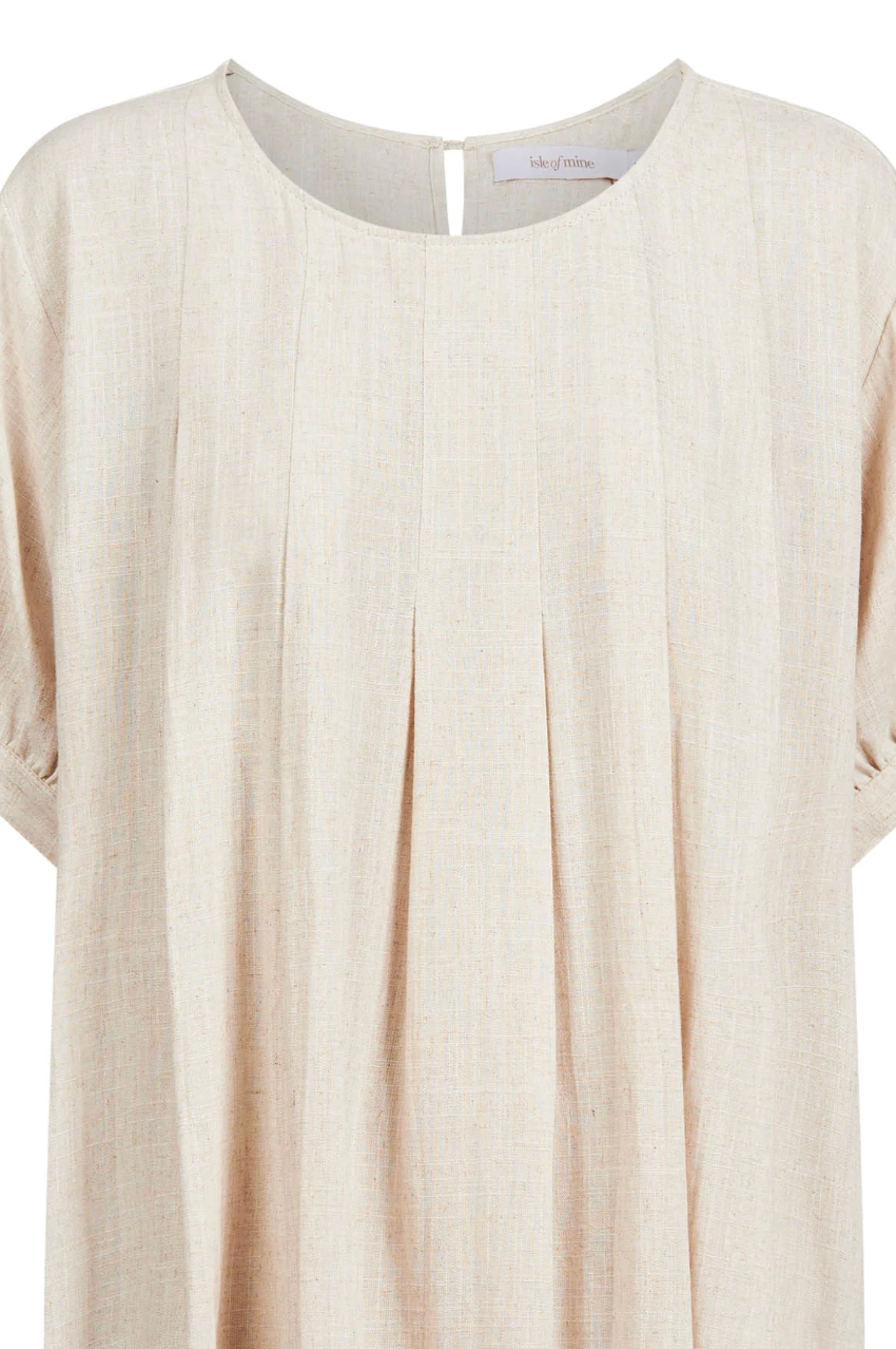 Ingrid Pleat Top - Canvas