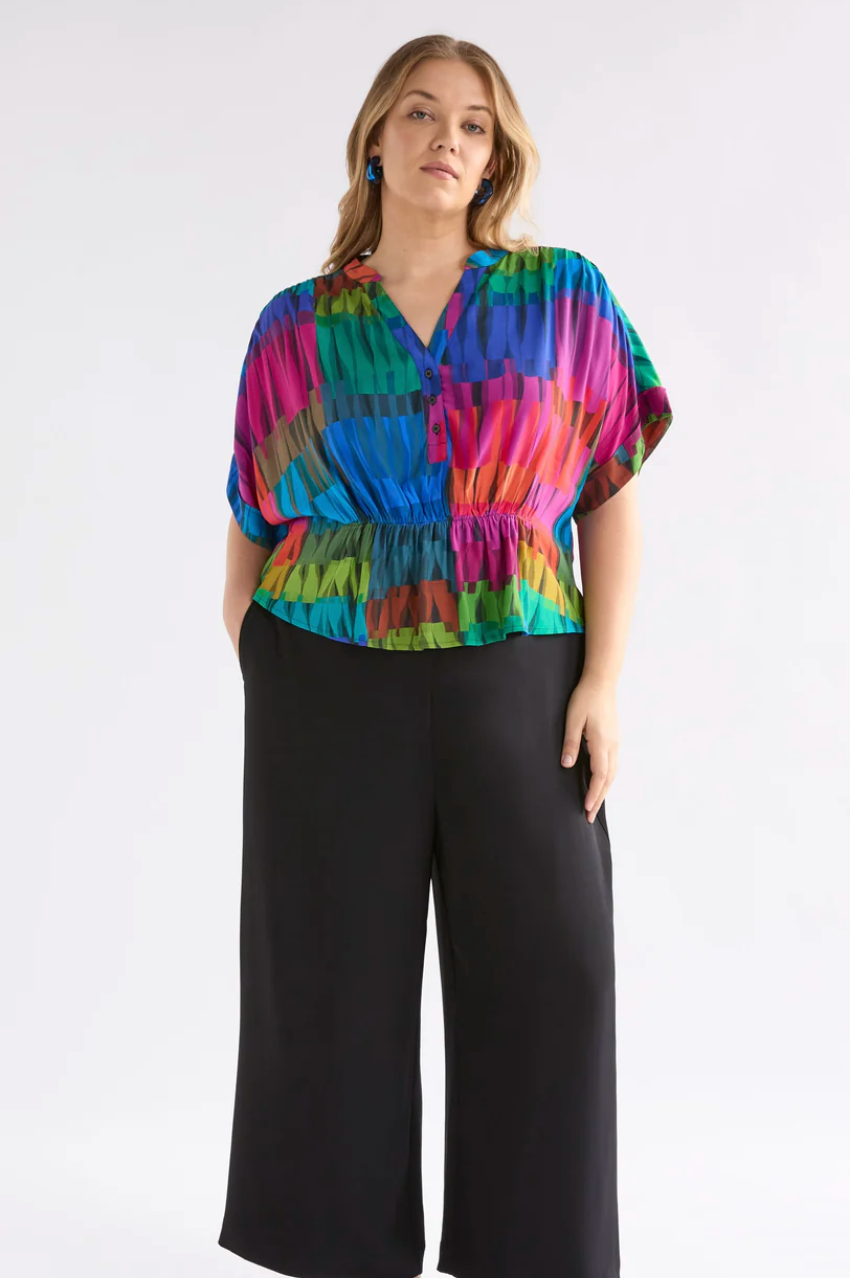 Seka Top - Lind Dark Print