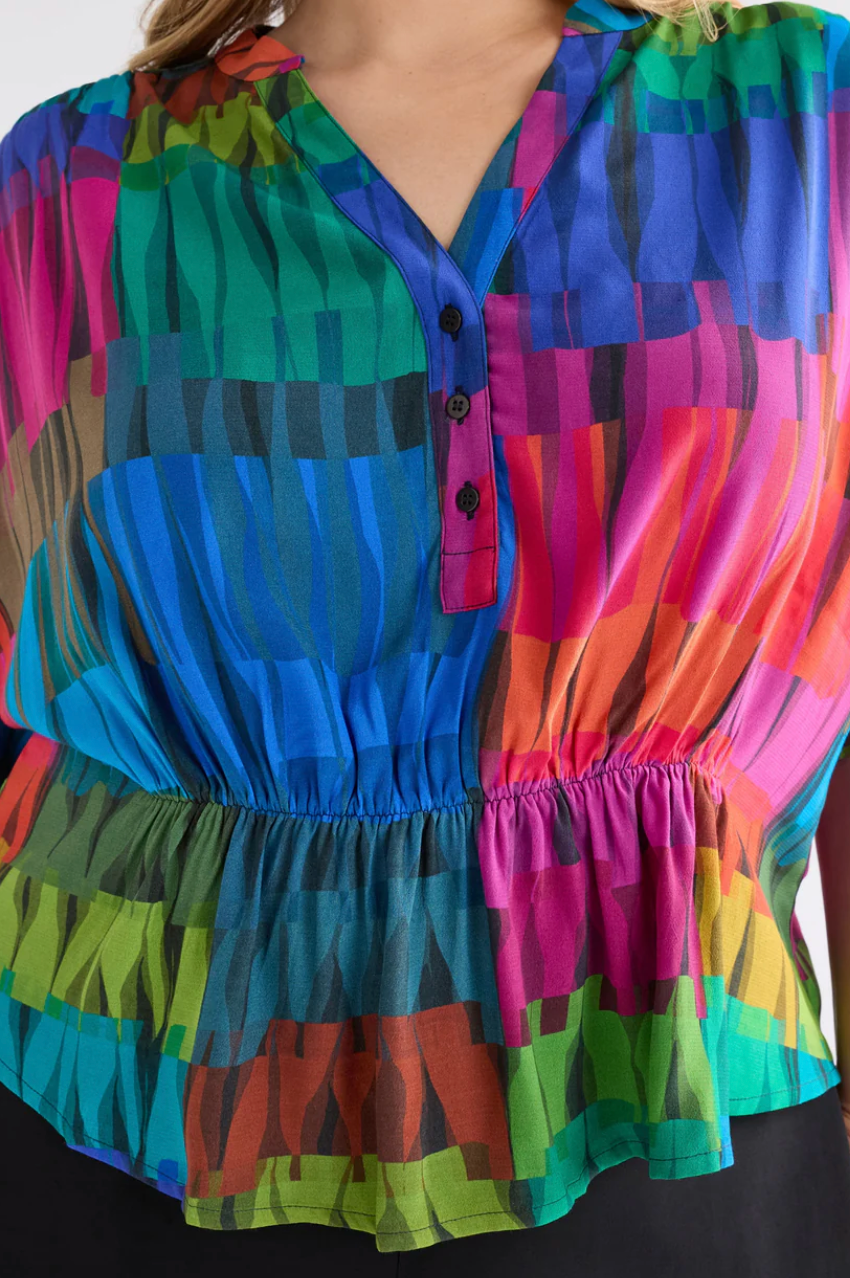 Seka Top - Lind Dark Print