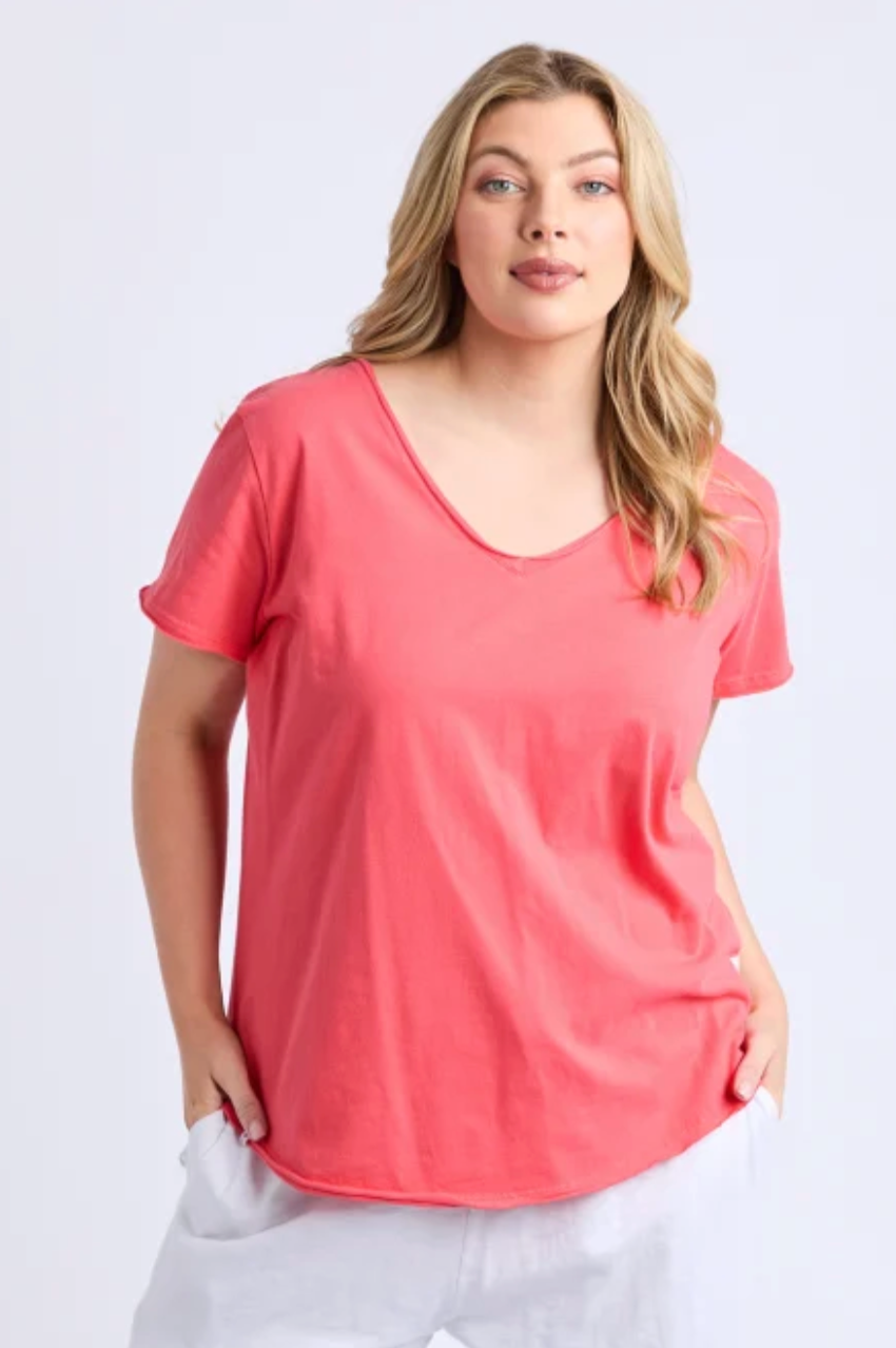 Elm Pima Vee Tee - Cayenne