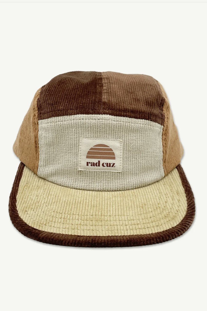 Rad Cuz 5 Panel Cord Cap - Tan