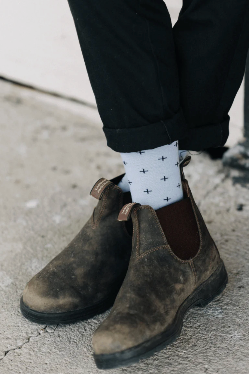 Merino Wool Crew Socks - Pilot