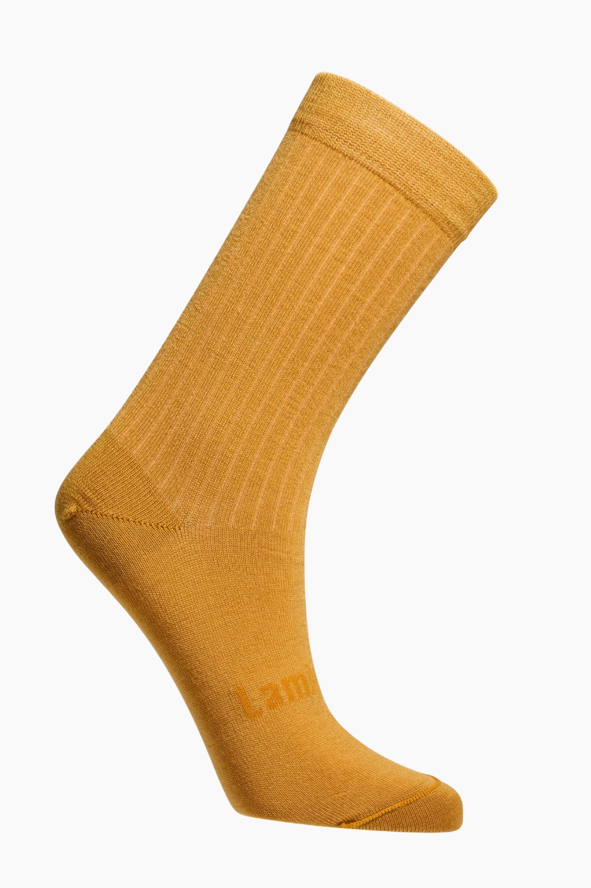 Merino Wool Crew Socks - Mustard