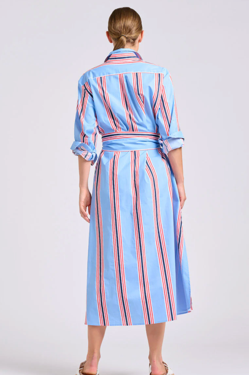 Luna Shirt Dress - Nautical Stripe