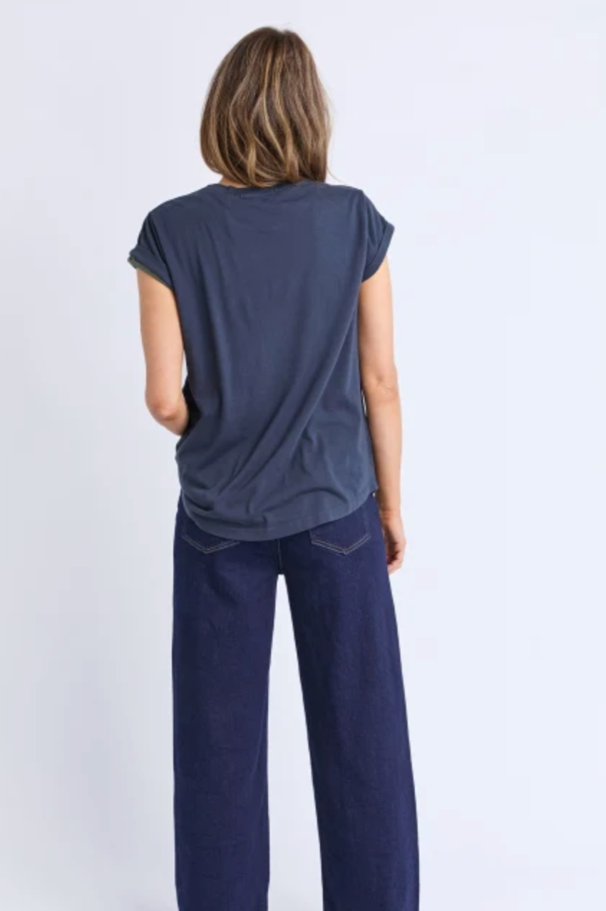 Foxwood Manly Tee - Navy