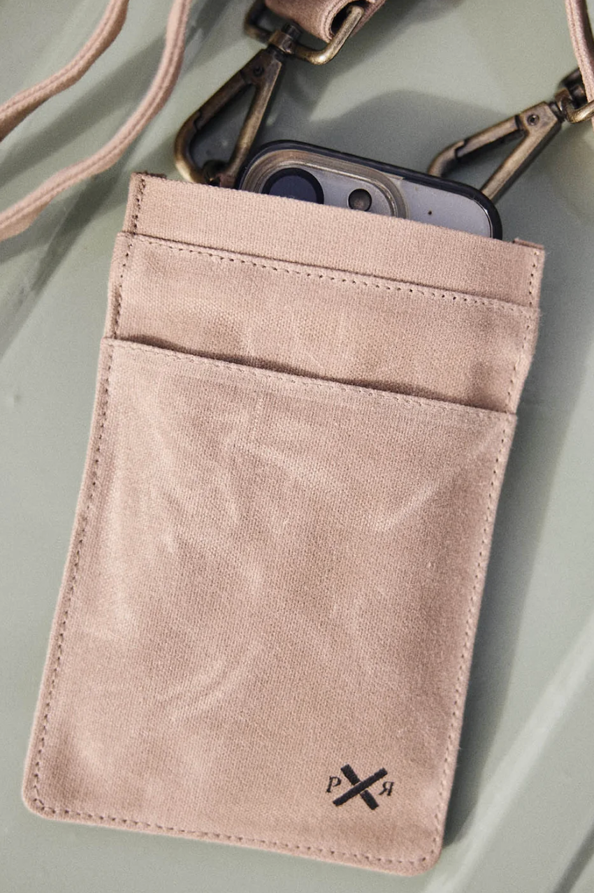 Slow Road Crossbody Phone Bag - Mocha