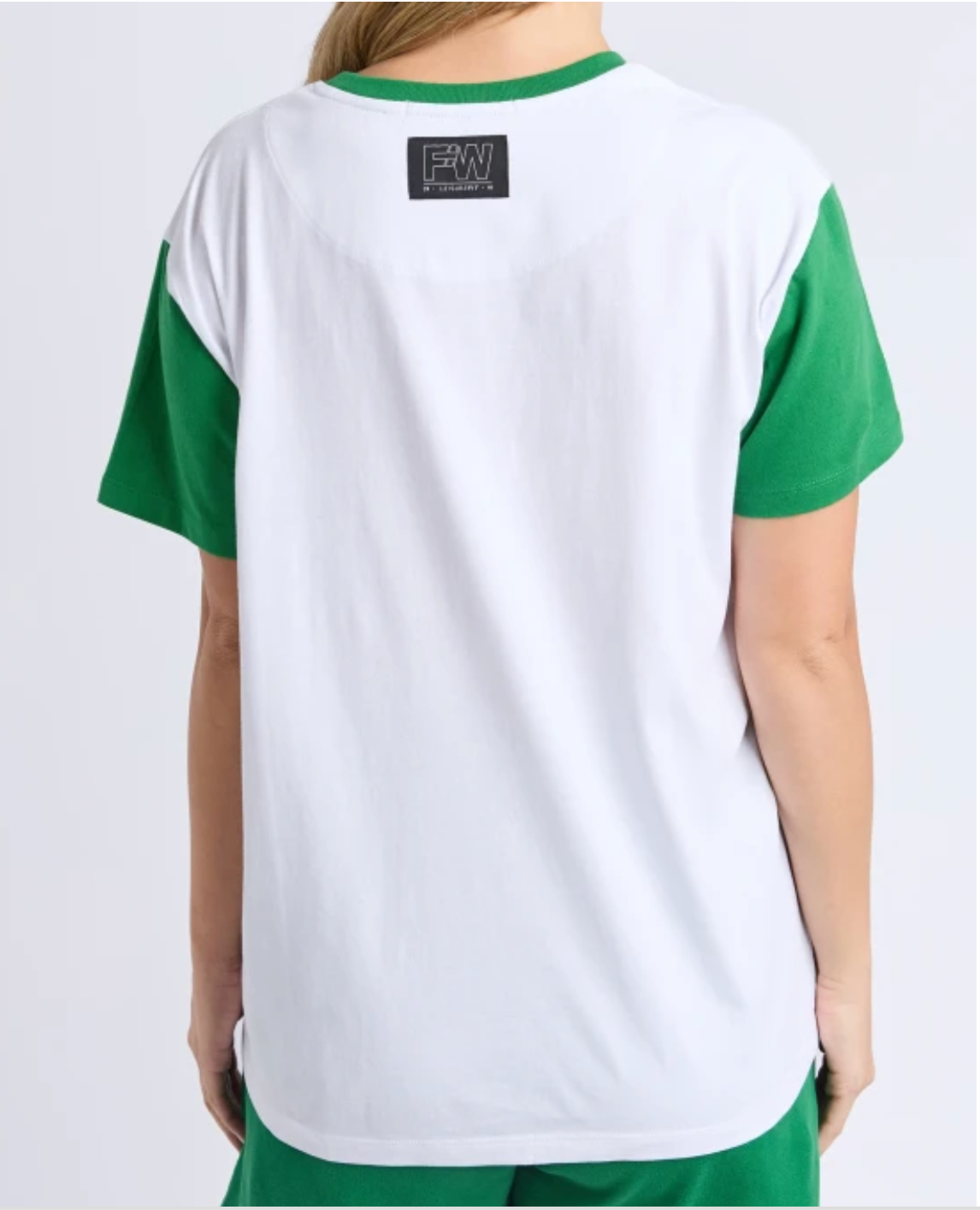 Baseball Tee - White & Green