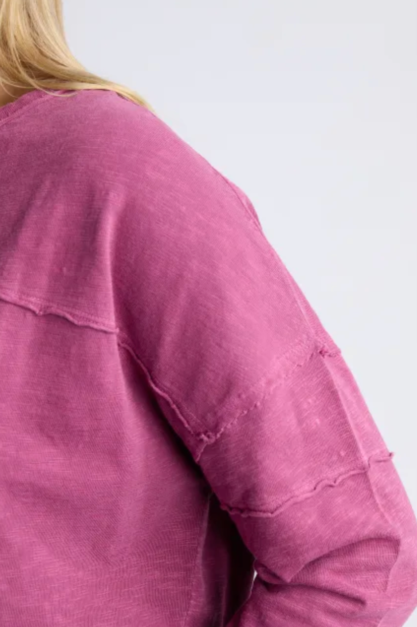 Foxwood Jayne Throw On Top - Port