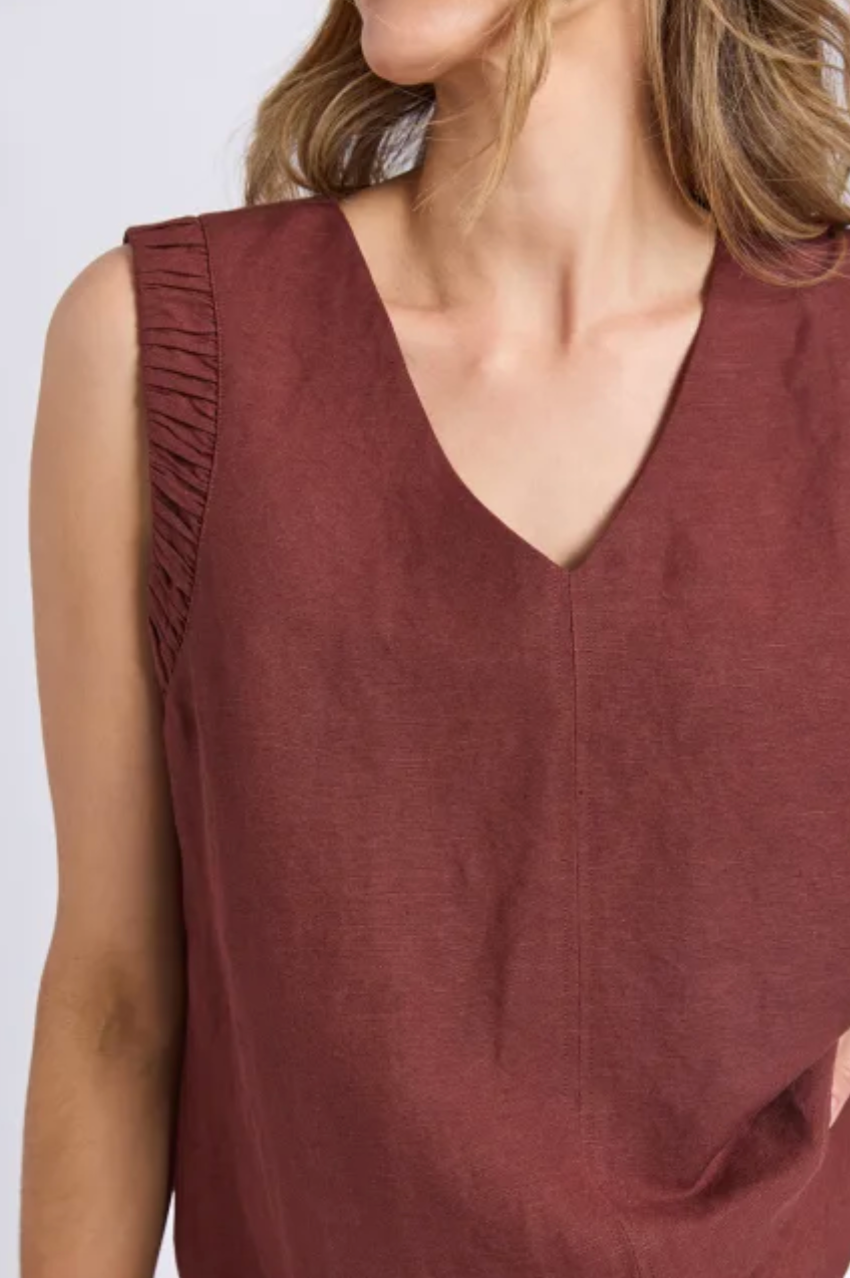 Foxwood Bermuda Top - Chocolate