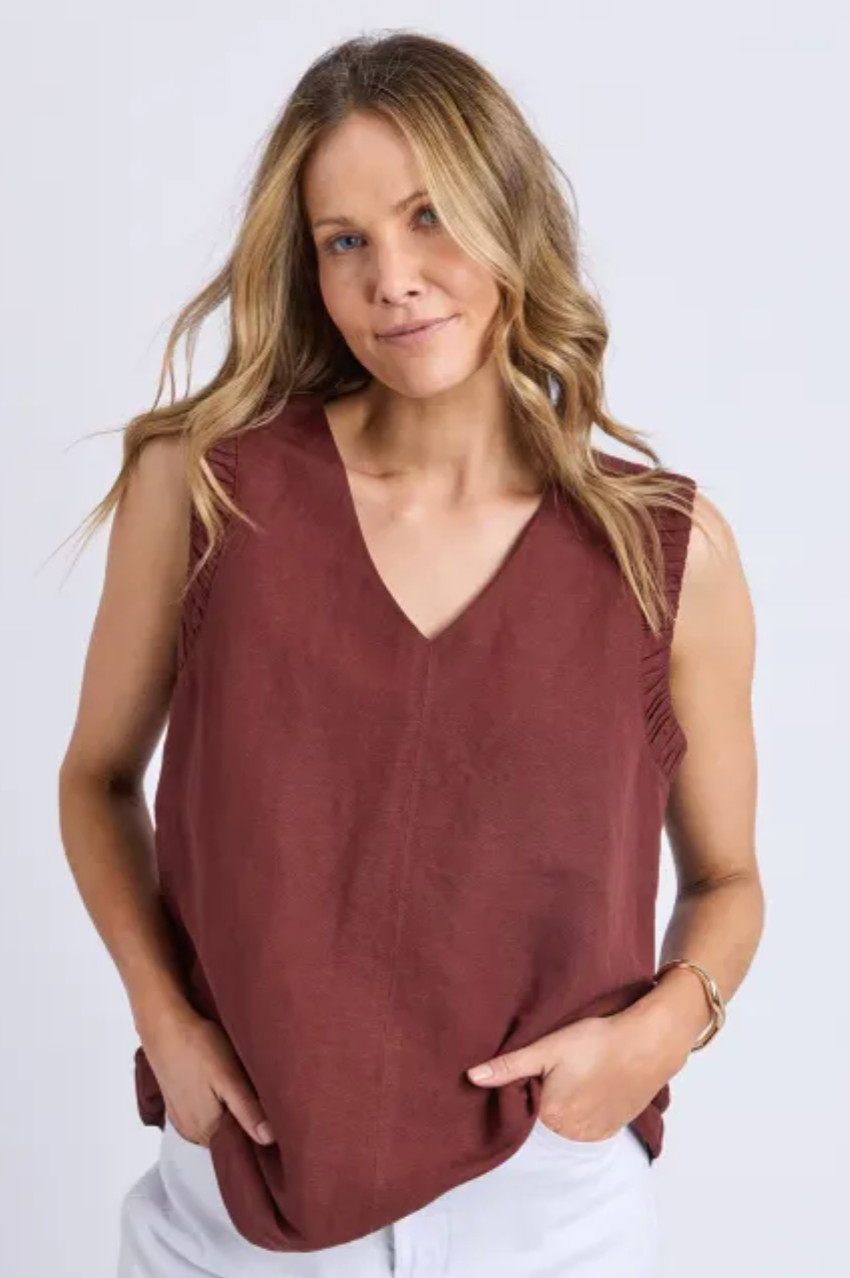 Foxwood Bermuda Top - Chocolate