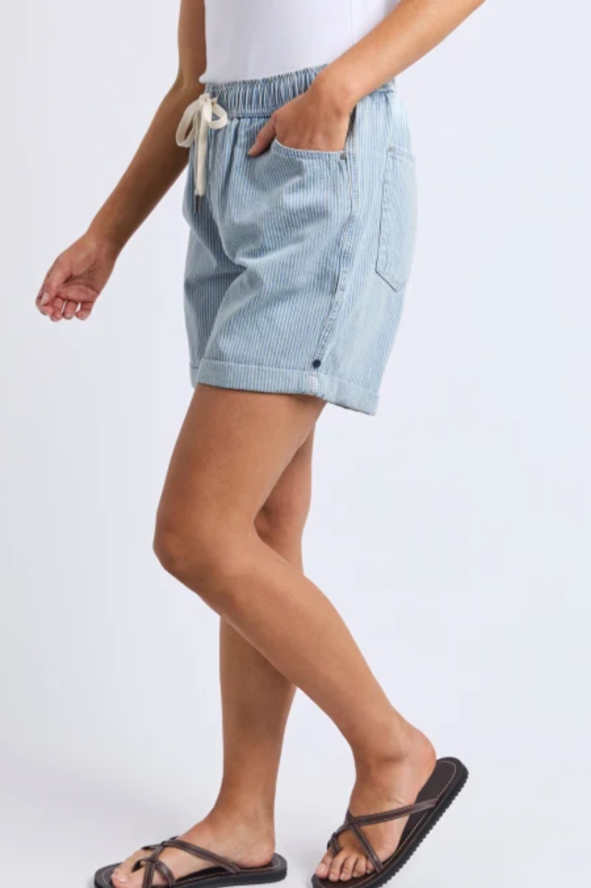 Elm Holly Stripe Short - Blue/White