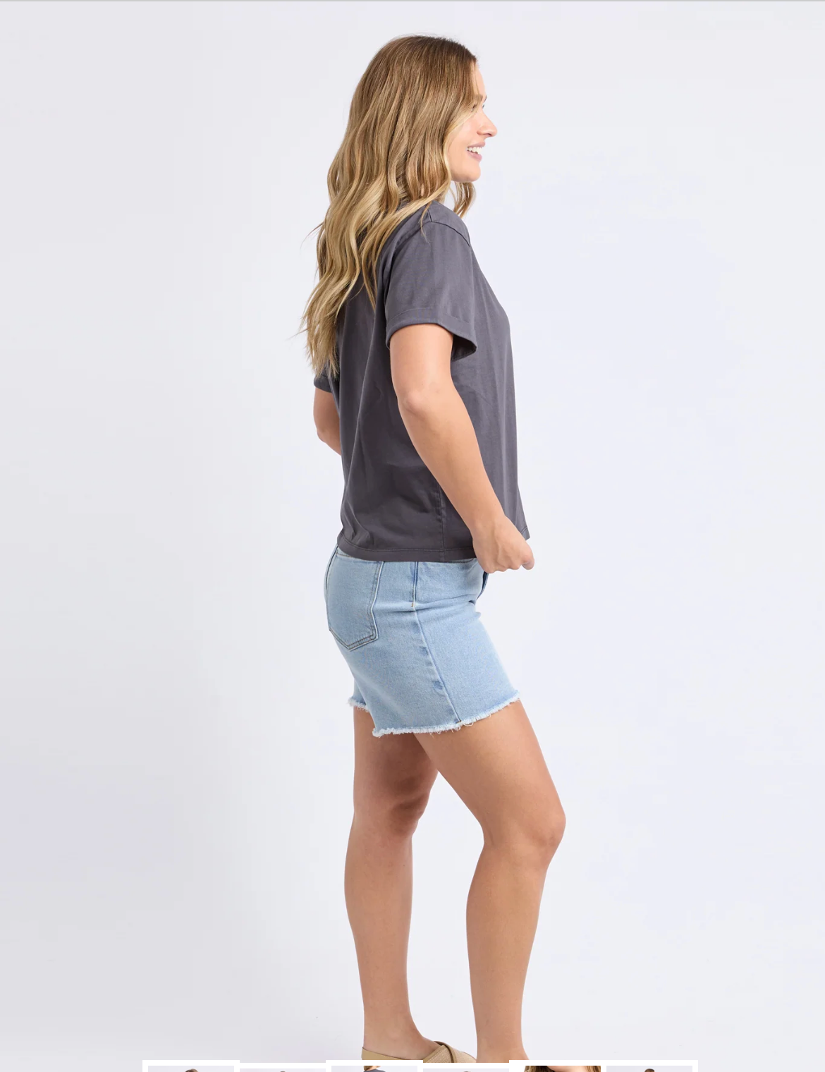 Foxwood Huntleigh Oversized Tee - Charcoal