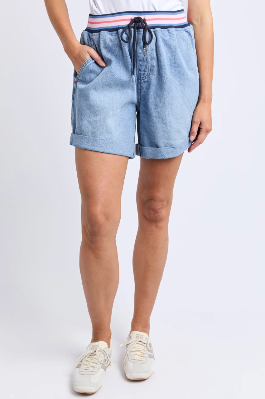Elm Bodhi Denim Short - Mid blue