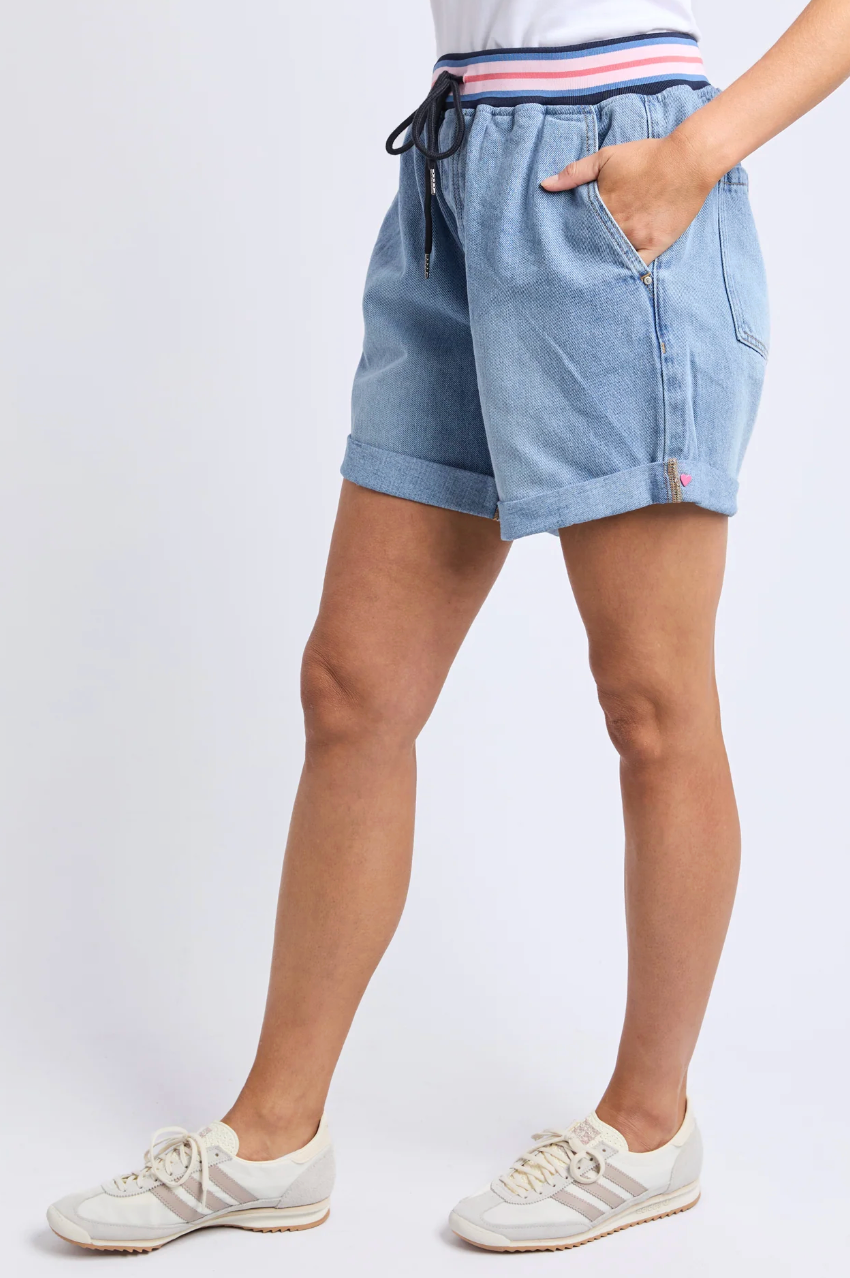 Elm Bodhi Denim Short - Mid blue
