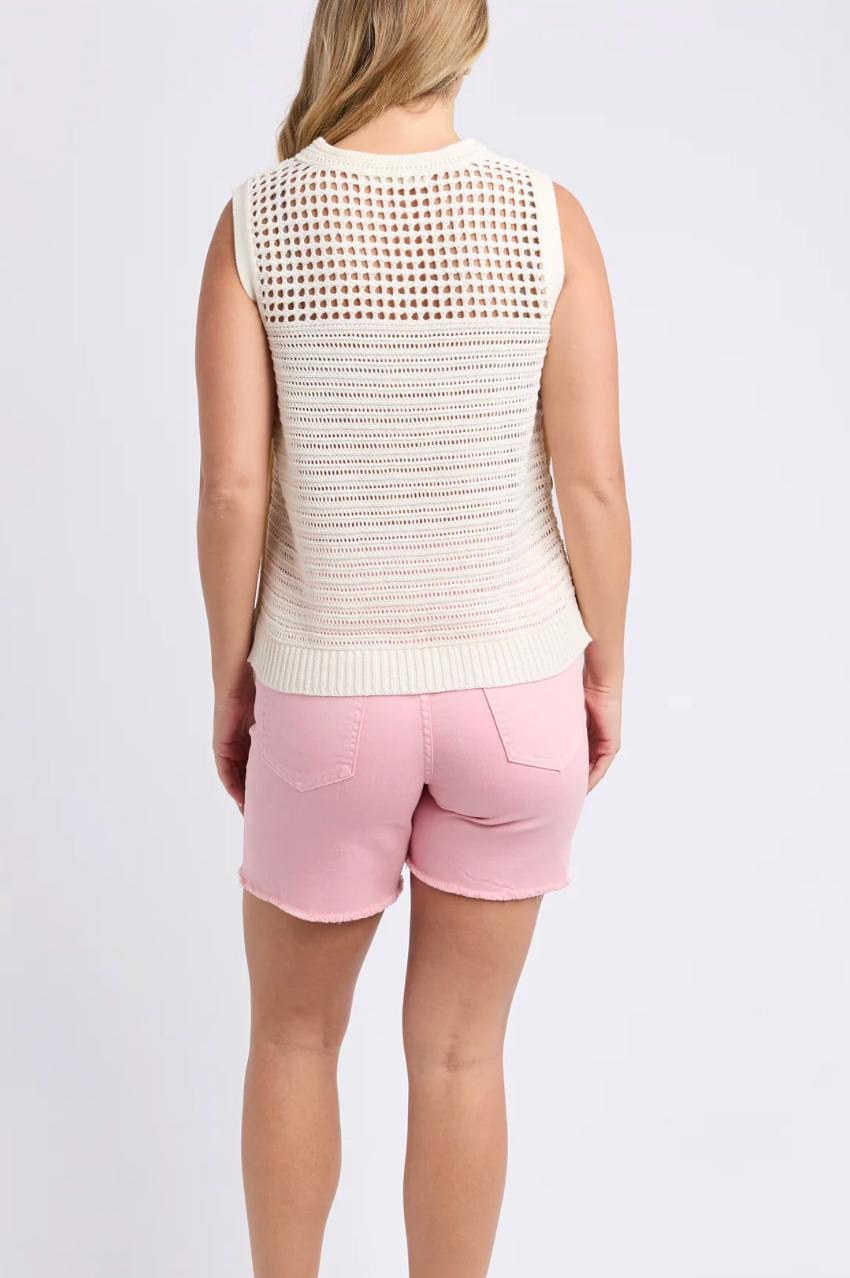 Foxwood Chilli Knit Top - Vintage White