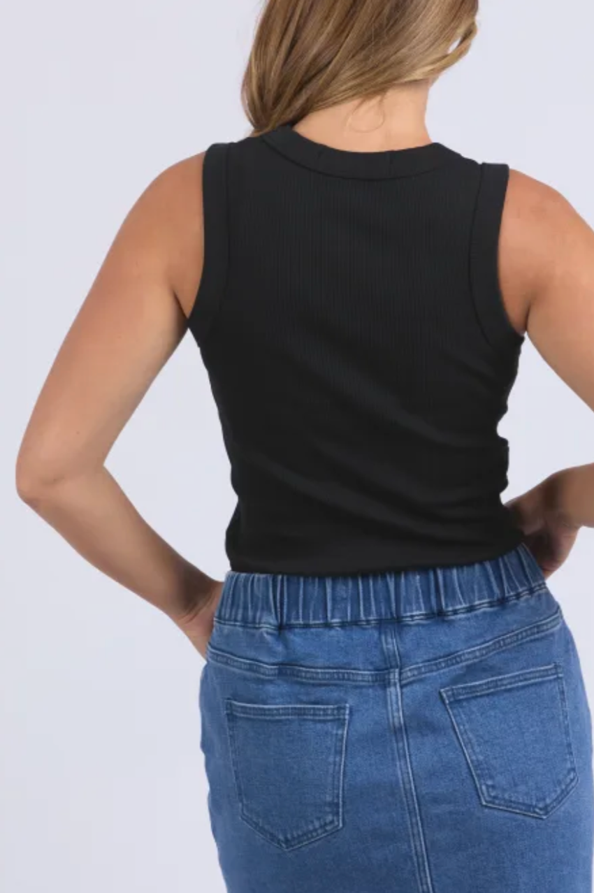 Foxwood Iris Tank - Black