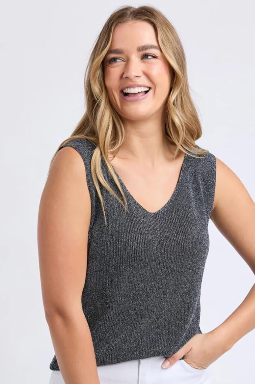 Whitby Knit Top - Black