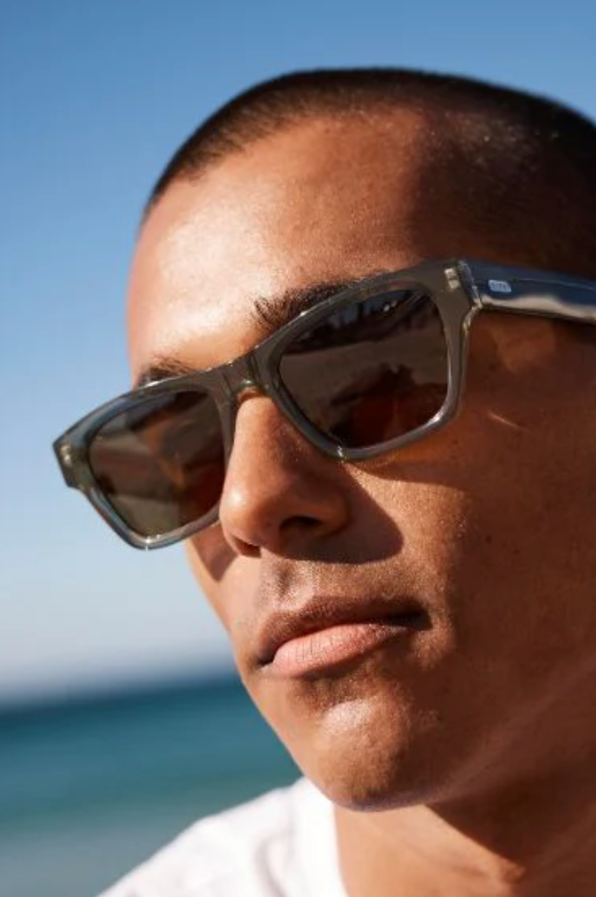 Boston Polarised Sunglasses - Nori/Brown