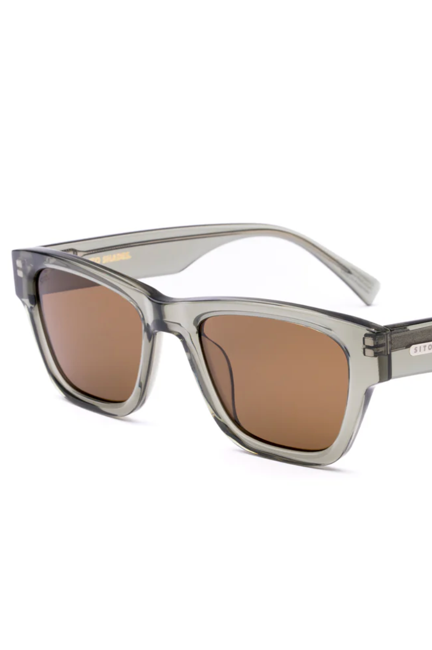 Boston Polarised Sunglasses - Nori/Brown
