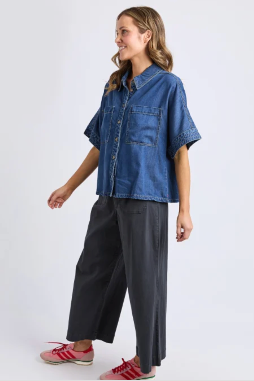 Elm Demi S/S Denim Shirt