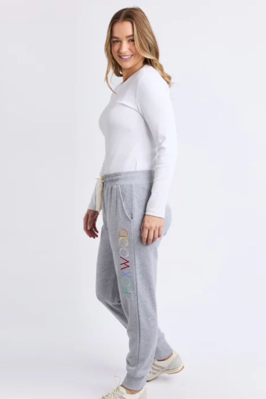 Foxwood Simplified Confetti Track Pant - Grey